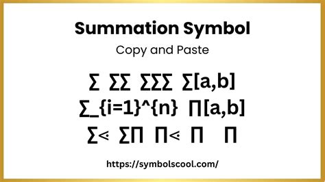 Summation Symbol in Word, Copy Paste