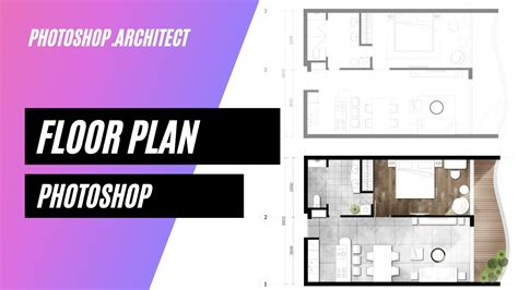 Floor Plan Photoshop Render - #7 Rendering Floor Plans & Elevations | Bodenewasurk