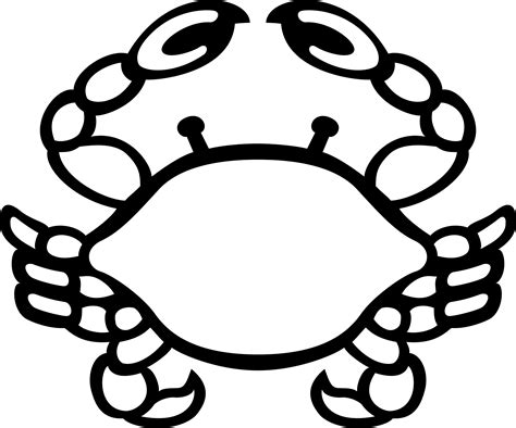 Crab Black And White Clipart - ClipArt Best