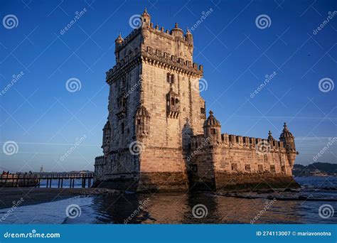 Belem Tower at Sunset in Lisbon, Portugal Stock Image - Image of evening, capital: 274113007