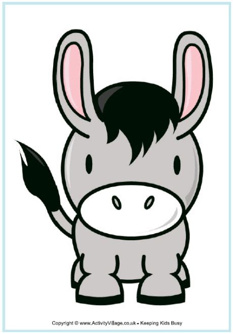 Simple Donkey Drawing | Free download on ClipArtMag