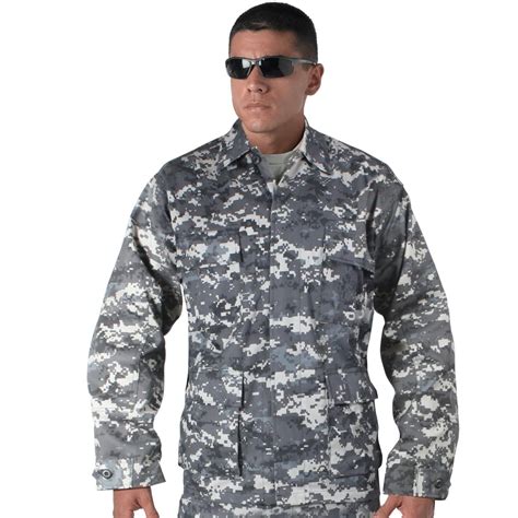 Mens Subdued Urban Digital Camo BDU Shirt - Walmart.com