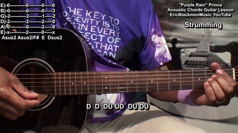 PURPLE RAIN By Prince Guitar Lesson For Dummies EASY CHORDS @EricBlackmonGuitar - YouTube in ...