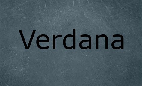 verdana Font - Dafont Free