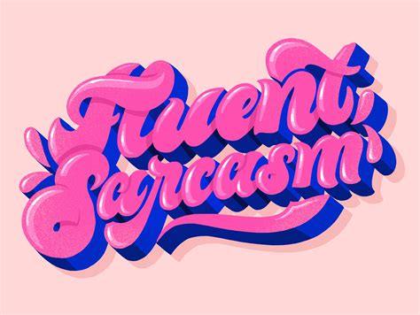 Fluent Sarcasm Bold Lettering :: Behance