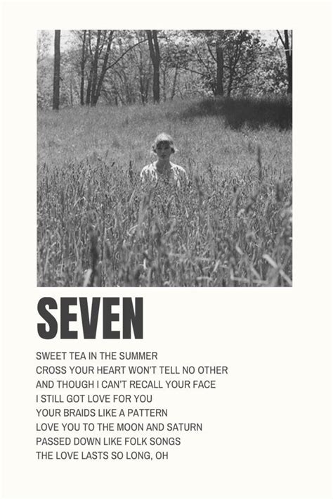 Seven by Taylor Swift | Letras, Canciones, Letras de canciones