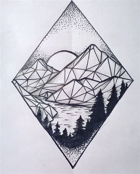 geometric Nature Art Drawings