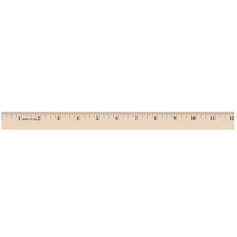 12" Natural Finish Wood Ruler