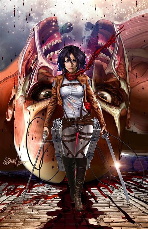 Attack on Titan - Mikasa by Greg Horn * | Attack on titan art, Anime, Attack on titan