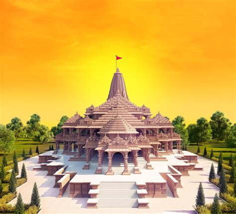 ram mandir 3D HD wallaper jai shri ram ~ raghav editor