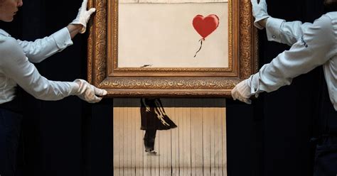 Banksy painting shredded: Buyer describes her reaction when "Girl with Balloon" artwork self ...