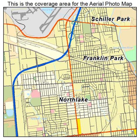 Aerial Photography Map of Franklin Park, IL Illinois