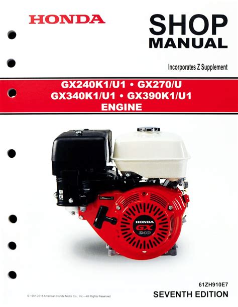 honda gx390 service manual