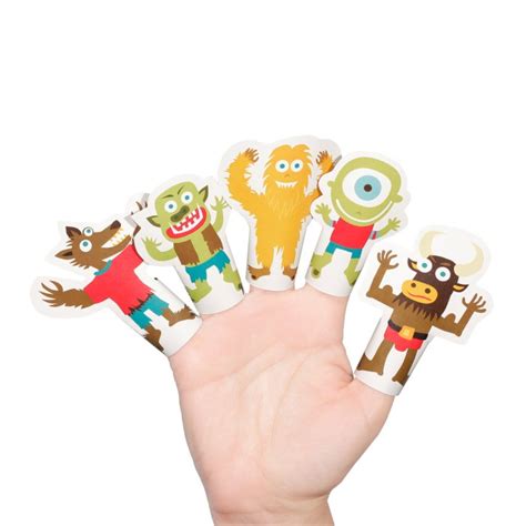 Mythological Monsters Paper Finger Puppets – PUKACA