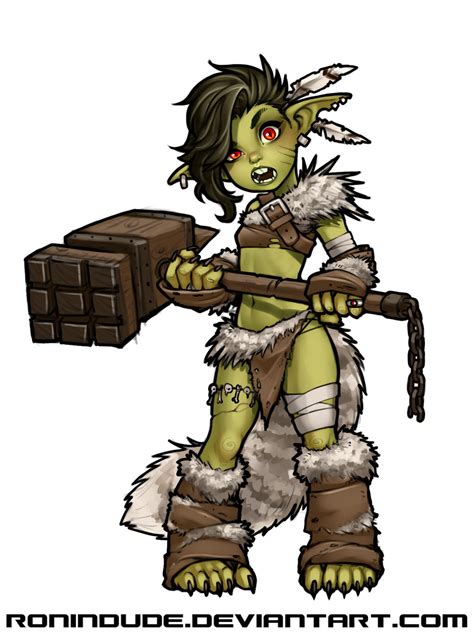 Evening Drawing - Goblin Barbarian by RoninDude on DeviantArt