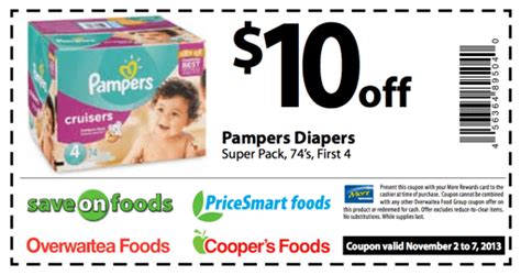 Pampers Coupons: Save $10 on Purchase Pampers Diapers for More Rewards ...