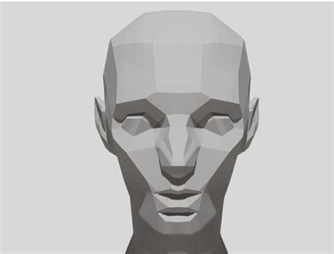 Portrait Studio screencap Asaro's Head/ Low Poly Head - Planes of the face | Low poly art, Low ...