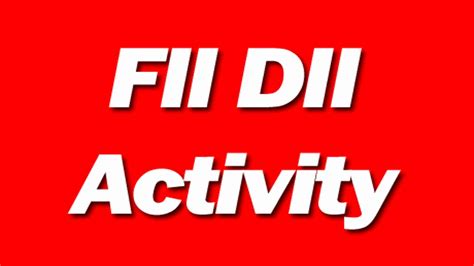 FII DII Activity Data - StockManiacs