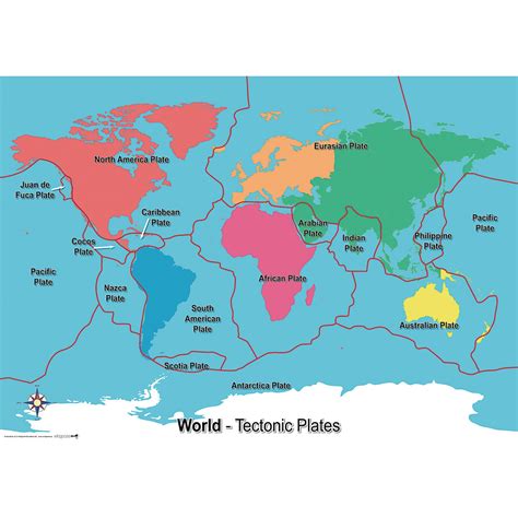 World Tectonic Plates Map - New Orleans Zip Code Map