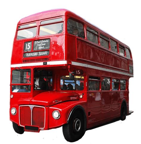 Red Double Decker Bus London transparent PNG - StickPNG