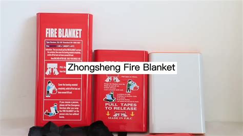 Prepared Hero Emergency Fire Blanket 1.8mx1.8m And 1.2mx1.2m Home Safety Fighting Fire Blanket ...