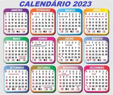 CALENDÁRIO 2023 COM FERIADOS E LUAS DO ANO DE 2023 (COM VÍDEO EXPLICATIVO)