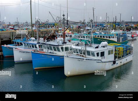 Lobster fishing boats loaded with traps and ready for the annual lobster season opening on Nov ...