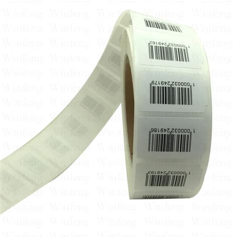 10000pcs Custom Barcode Printed Alien RFID Tags RFID Paper Roll Labels ...