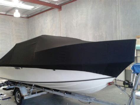 Boat Cover, Black Sunbrella | Prestige Marine Trimmers, Boat Covers ...