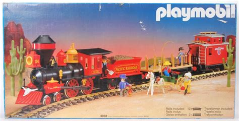 Playmobil Set: 4032-ukp - Large Western Train Set - Klickypedia