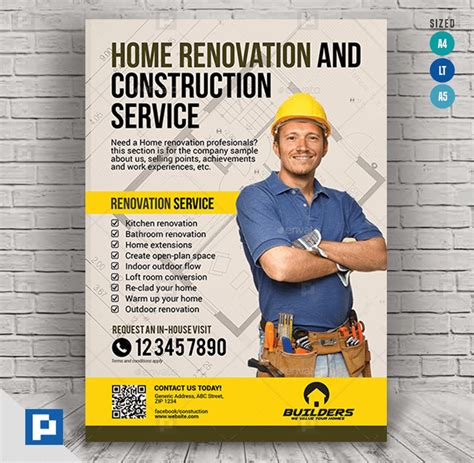 Construction and Building Flyer - PSDPixel