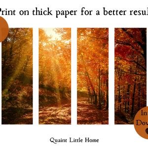 Fall Bookmarks Printable Set of 16 Autumn Bookmarks Printable Bookmarks ...