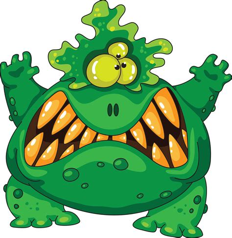 When Little Green Monsters Come Out To Play - Scary Monster Clip Art - Png Download - Full Size ...