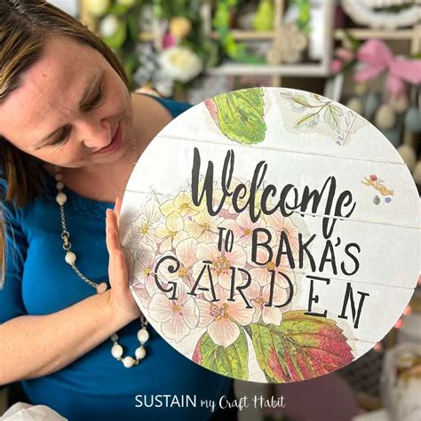 Cute DIY Garden Sign Idea – Sustain My Craft Habit