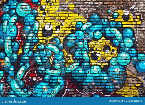 Brick Wall Graffiti Royalty Free Stock Photos - Image: 32091278