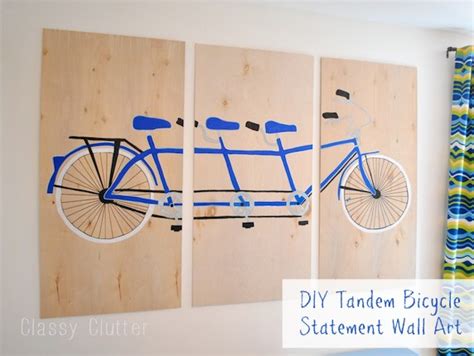 DIY Tandem Bicycle Wall Art - Classy Clutter