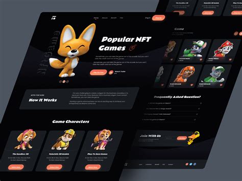 3D - NFT Game Landing Page. by SK Farhad Hossen⑉ for ITO Team on Dribbble