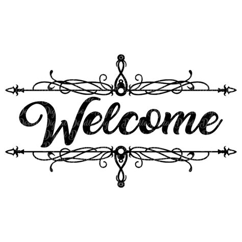 Black And White Clipart Welcome