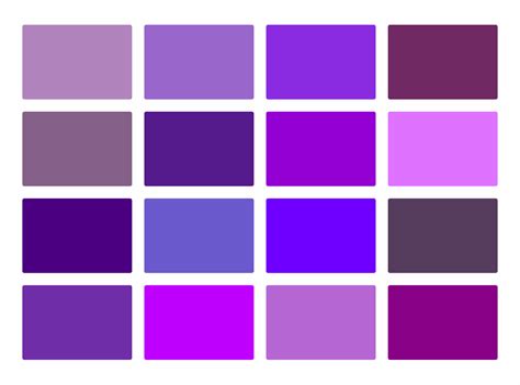 Shades Of Purple: +50 Purple Colors with Hex Codes