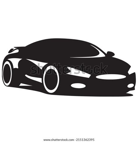 Car Silhouette Black White Stock Vector (Royalty Free) 2151362395 ...