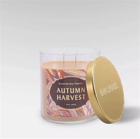 Autumn Harvest Lidded Glass Jar 2-Wick Candle | Shop the Best 2019 Fall Candles at Target ...