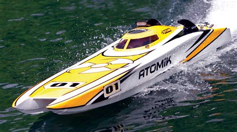 Atomik RC A.R.C. 58-Inch Electric Racing Cat - RC Boat Magazine