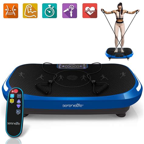 SereneLife SLVBX4 - Standing Vibration Fitness Machine - Vibrating Platform Exercise & Workout ...