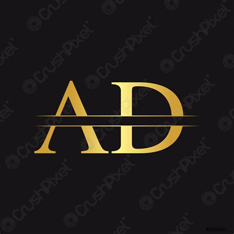 Initial AD Letter Logo With Creative Modern Business Typography Vector - stock vector 2989451 ...