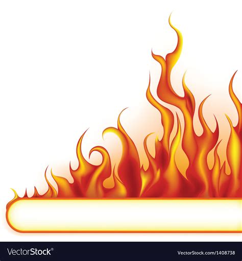 Fire banner Royalty Free Vector Image - VectorStock