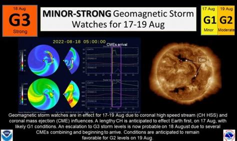 A strong geomagnetic storm is heading toward Earth, space forecasters say