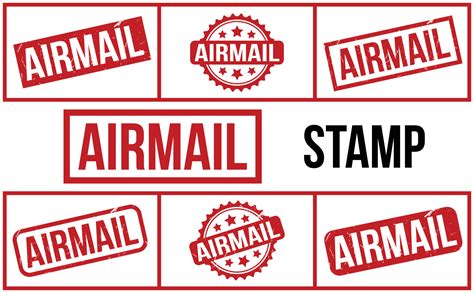 Airmail rubber grunge stamp SET vector 23110608 Vector Art at Vecteezy