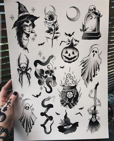 Pin by Emily on tattoos | Spooky tattoos, Halloween tattoos, Witch tattoo