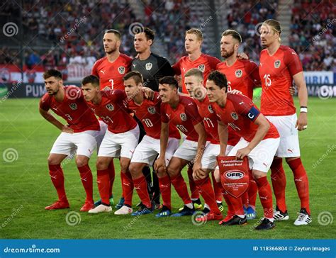 National Team of Austria before International Friendly Match Against ...