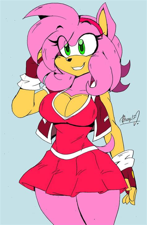 Amy Rose (Akatsuki Style) | Sonic the Hedgehog | Amy rose, Rose sketch, Sexy anime art